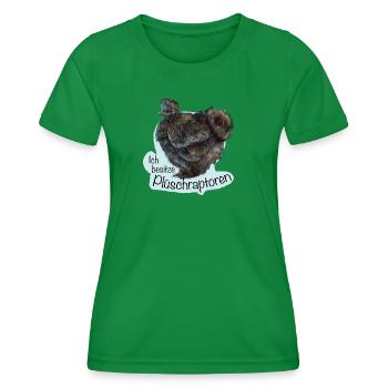 The Plush Raptors - Women's Functional T-Shirt - kelly green - Front - AI Model Female 172 dark (172cm)