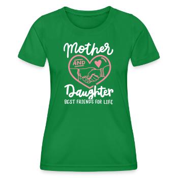 Mutter Tochter Muttertag - Frauen Funktions-T-Shirt - Kelly Green - Vorne - AI Model Female 172 dark (172cm)