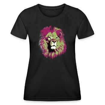 Loewe big cat - Women's Functional T-Shirt - black - Front - AI Model Female 172 light (172cm)