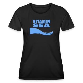VITAMIN SEA - Women's Functional T-Shirt - black - Front - AI Model Female 172 light (172cm)