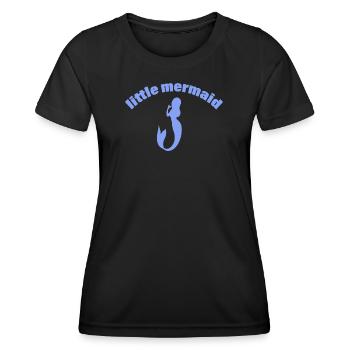 Sirène - T-shirt sport Femme - noir - Devant - AI Model Female 172 light (172cm)