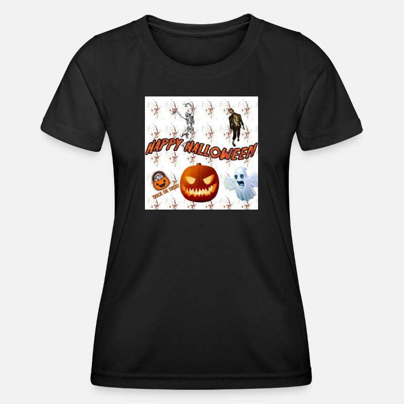 happy halloween version 3 - Women's Functional T-Shirt - black