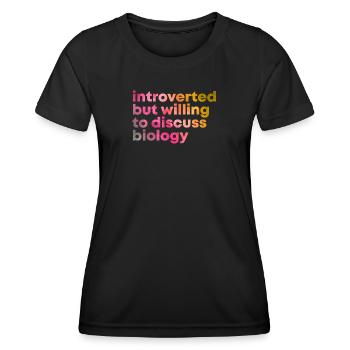 Biology - Women's Functional T-Shirt - black - Front - AI Model Female 172 light (172cm)
