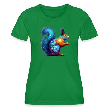 Eichhörnchen - Frauen Funktions-T-Shirt - Kelly Green - Vorne - AI Model Female 172 dark (172cm)
