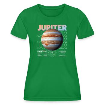Détails de Jupiter - T-shirt sport Femme - vert - Devant - AI Model Female 172 dark (172cm)