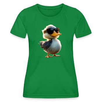 Ente Stockente Entenküken Duck Entlein Erpel Enten - Frauen Funktions-T-Shirt - Kelly Green - Vorne - AI Model Female 172 dark (172cm)