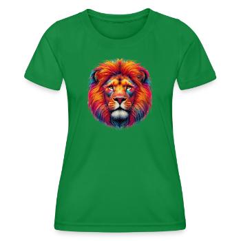 Lion - Women's Functional T-Shirt - kelly green - Front - AI Model Female 172 dark (172cm)