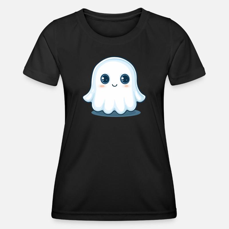 Cute Ghost - Women's Functional T-Shirt - black