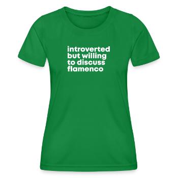 flamenco - T-shirt sport Femme - vert - Devant - AI Model Female 172 dark (172cm)