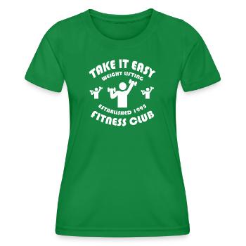 TAKE IT EASY - Frauen Funktions-T-Shirt - Kelly Green - Vorne - AI Model Female 172 dark (172cm)