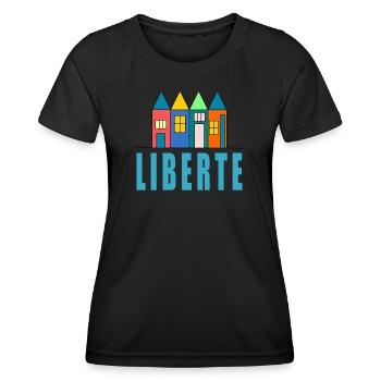 anniversary. Anniversary Decade. humor. funny - Women's Functional T-Shirt - black - Front - AI Model Female 172 light (172cm)