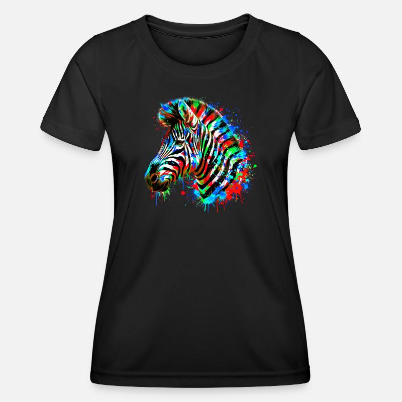Zebra - Women's Functional T-Shirt - black