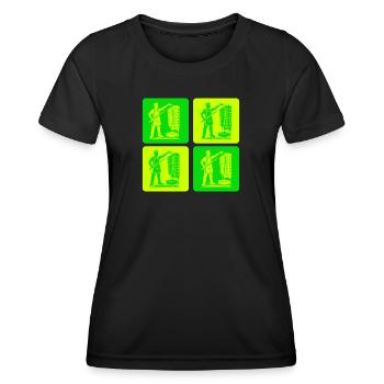 Döner Kebab Retro - Women's Functional T-Shirt - black - Front - AI Model Female 172 light (172cm)