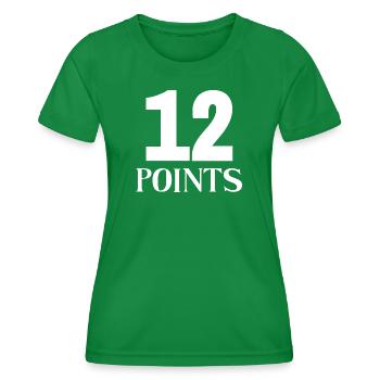 Eurovision Song Contest 12 Punkte - Frauen Funktions-T-Shirt - Kelly Green - Vorne - AI Model Female 172 dark (172cm)