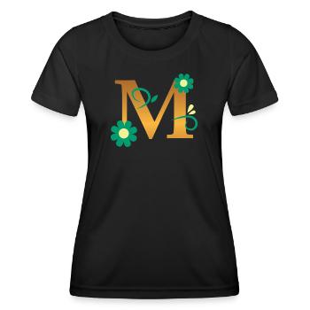 M - Frauen Funktions-T-Shirt - Schwarz - Vorne - AI Model Female 172 light (172cm)