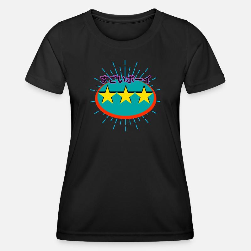 Sugoi Boy Trio Star Po Art - Women's Functional T-Shirt - black