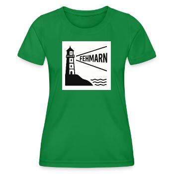 Fehmarn - Frauen Funktions-T-Shirt - Kelly Green - Vorne - AI Model Female 172 dark (172cm)