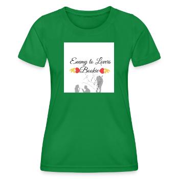Enemy to lovers bookie design - Women's Functional T-Shirt - kelly green - Front - AI Model Female 172 dark (172cm)