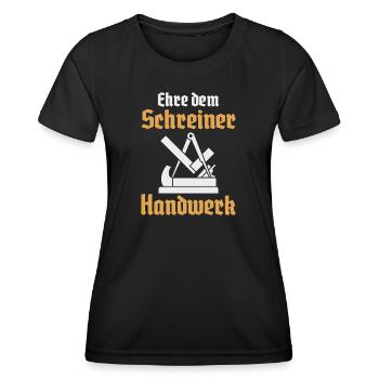 Carpenter Crafts Guild Sign Guild - Women's Functional T-Shirt - black - Front - AI Model Female 172 light (172cm)