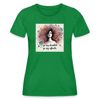 Infinita von Neus - Frauen Funktions-T-Shirt - Kelly Green - Vorne - AI Model Female 172 dark (172cm)
