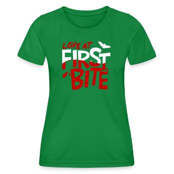 Liebe auf den ersten Biss - Frauen Funktions-T-Shirt - Kelly Green - Vorne - AI Model Female 172 dark (172cm)