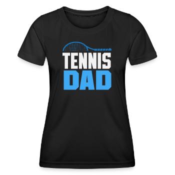 Tennis Dad Player For Sports Lovers - Women's Functional T-Shirt - black - Front - AI Model Female 172 light (172cm)