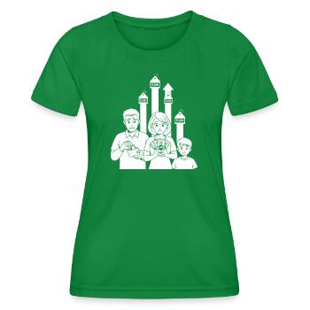 Die Sorgen der Familie - Frauen Funktions-T-Shirt - Kelly Green - Vorne - AI Model Female 172 dark (172cm)
