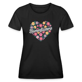 Blumenflüsterin floristin - Frauen Funktions-T-Shirt - Schwarz - Vorne - AI Model Female 172 light (172cm)