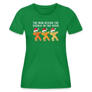 Dad-to-be Fathers-to-be - Women's Functional T-Shirt - kelly green - Front - AI Model Female 172 dark (172cm)