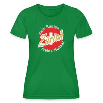 Mon pays natal Zuarich cadeau - T-shirt sport Femme - vert - Devant - AI Model Female 172 dark (172cm)