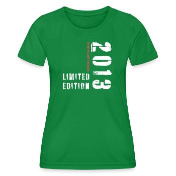 Limited Edition 2013 Exemplaire Unique - Women's Functional T-Shirt - kelly green - Front - AI Model Female 172 dark (172cm)