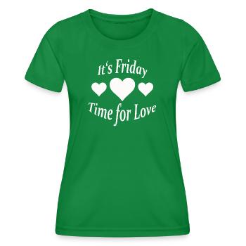 IT'S FRIDAY - Frauen Funktions-T-Shirt - Kelly Green - Vorne - AI Model Female 172 dark (172cm)