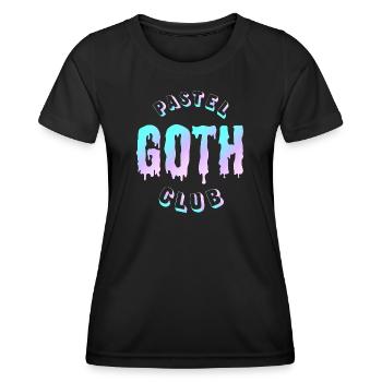 Pastel Goth Club  - Frauen Funktions-T-Shirt - Schwarz - Vorne - AI Model Female 172 light (172cm)