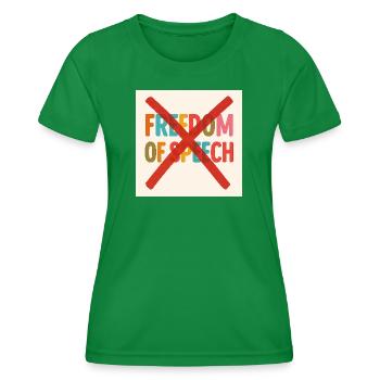 Liberté d’expression - T-shirt sport Femme - vert - Devant - AI Model Female 172 dark (172cm)