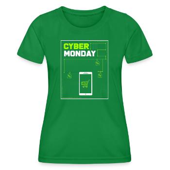 Cyber Monday shopping spree - Women's Functional T-Shirt - kelly green - Front - AI Model Female 172 dark (172cm)