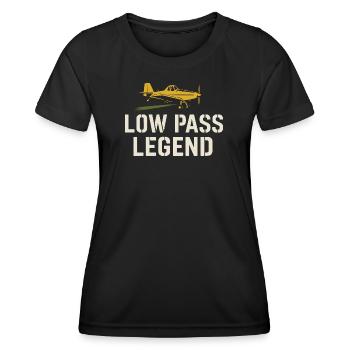 Cadeau de pilote d’agriculture de l’aviation rurale - T-shirt sport Femme - noir - Devant - AI Model Female 172 light (172cm)
