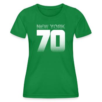 NYC 70 – Manhattan Vibes et pont de Brooklyn - T-shirt sport Femme - vert - Devant - AI Model Female 172 dark (172cm)
