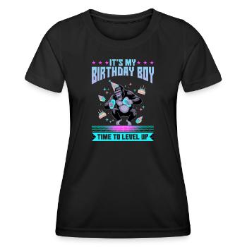 Birthday Gamer VR - Women's Functional T-Shirt - black - Front - AI Model Female 172 light (172cm)