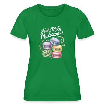 Macaron French Desserts - Women's Functional T-Shirt - kelly green - Front - AI Model Female 172 dark (172cm)