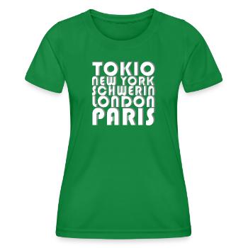 SCHWERIN METROPOLIS - Women's Functional T-Shirt - kelly green - Front - AI Model Female 172 dark (172cm)
