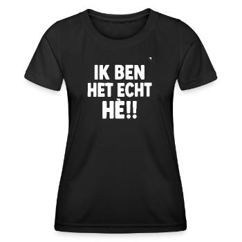 Ich bin es wirklich!! - Frauen Funktions-T-Shirt - Schwarz - Vorne - AI Model Female 172 light (172cm)