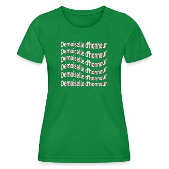 Brautjungfer Braut - Frauen Funktions-T-Shirt - Kelly Green - Vorne - AI Model Female 172 dark (172cm)