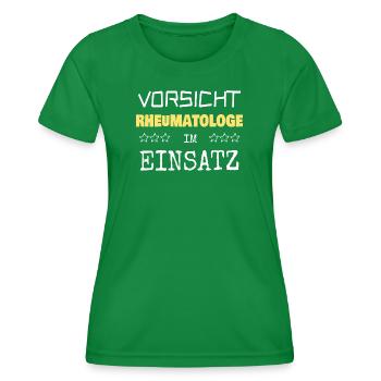 Vocation rheumatologist - Women's Functional T-Shirt - kelly green - Front - AI Model Female 172 dark (172cm)