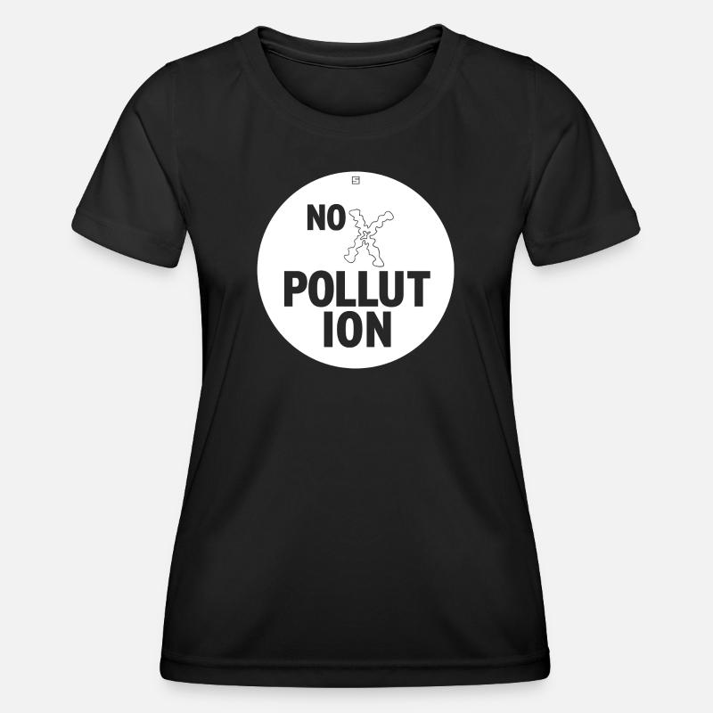 NO POLLUTION - Women's Functional T-Shirt - black