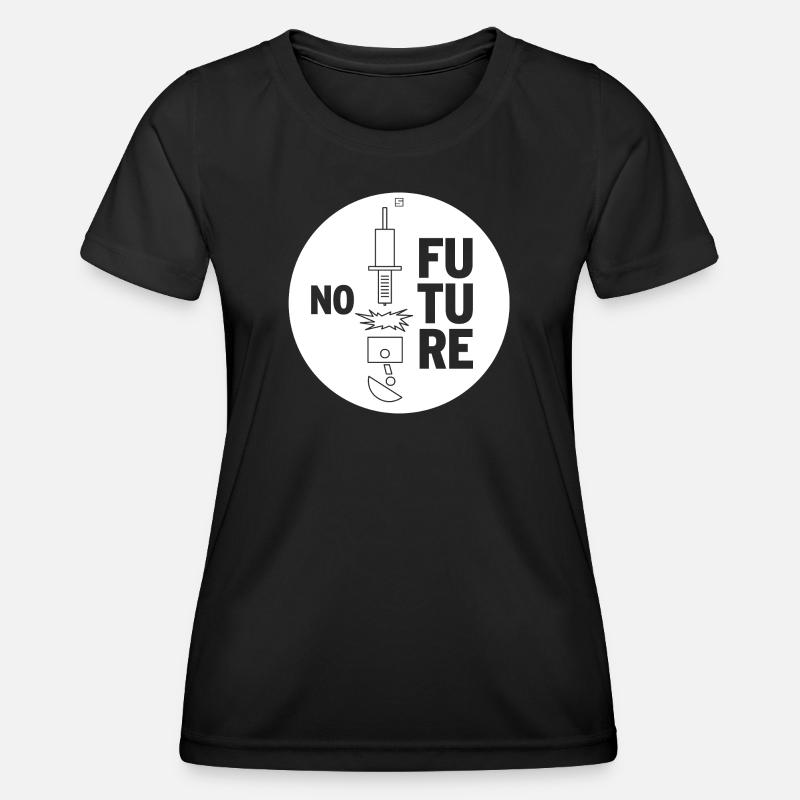 NO FUTURE - Women's Functional T-Shirt - black