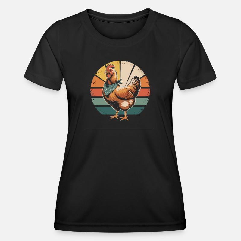 Chickens Chicken - Women's Functional T-Shirt - black