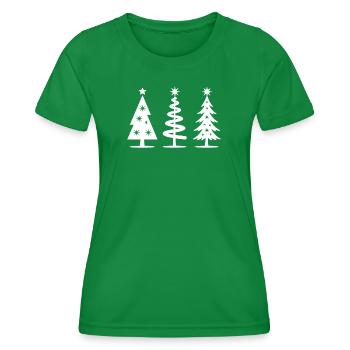 Sapins de Noël - T-shirt sport Femme - vert - Devant - AI Model Female 172 dark (172cm)
