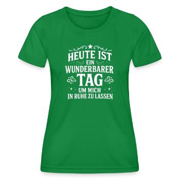 There is strength in calmness - Women's Functional T-Shirt - kelly green - Front - AI Model Female 172 dark (172cm)