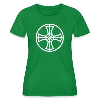 Sun Wheel - Women's Functional T-Shirt - kelly green - Front - AI Model Female 172 dark (172cm)