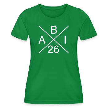 ABI26 Monogram Logo - Women's Functional T-Shirt - kelly green - Front - AI Model Female 172 dark (172cm)